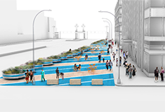Ken Smith Workshop creates pedestrian plaza for Delancey Street Associates